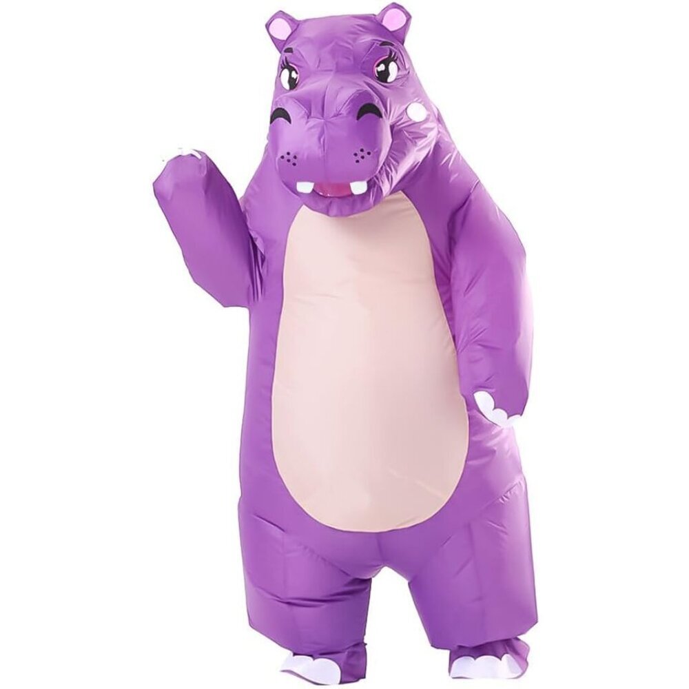 Halloween Inflatable Costume for Adult Fancy Hippo Suit Blow up Costume For Hall